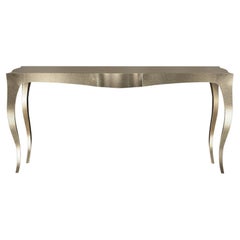 Louise Console Art Deco Side Tables Fine Hammered Brass by Paul Mathieu