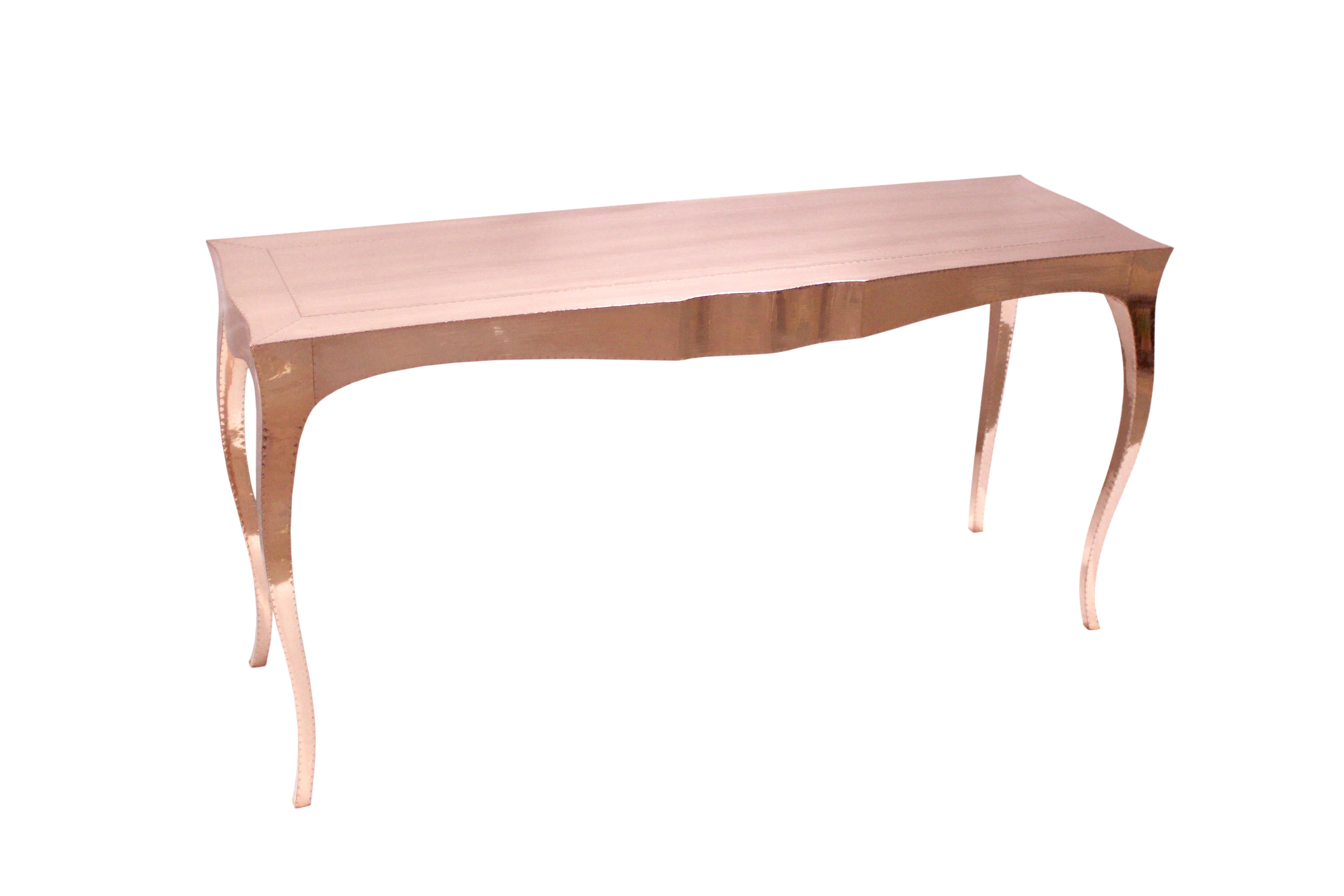 Consola Louise Mesas auxiliares Art Decó Mid. Cobre martillado de Paul Mathieu en venta 7