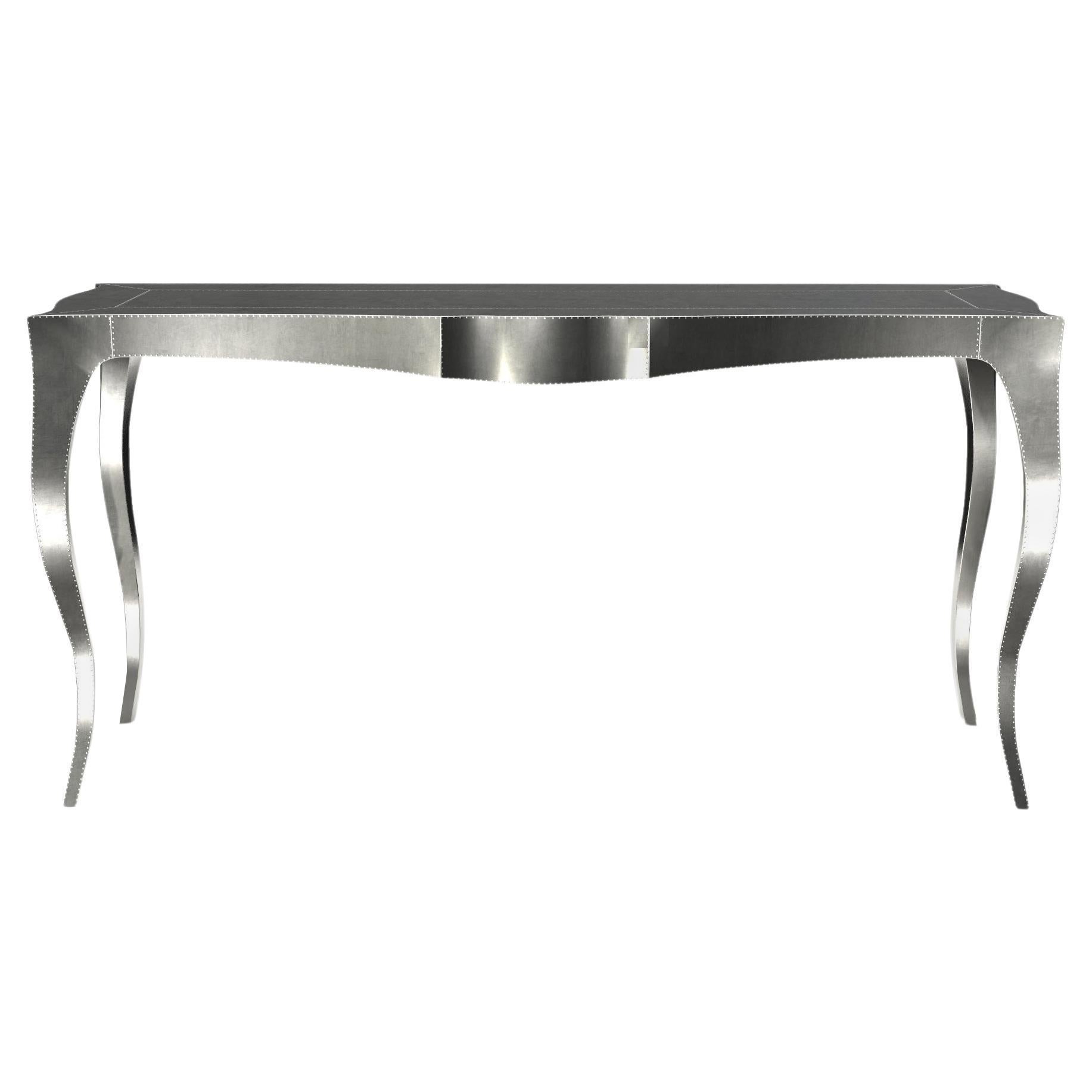 Louise Konsole Art Nouveau Tabletttische Rauchweiße Bronze von Paul Mathieu im Angebot