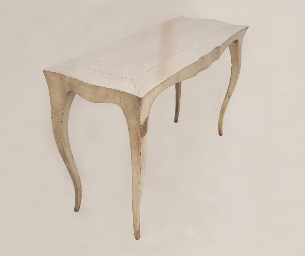 Métal Table console Louise en bronze blanc par Paul Mathieu pour Stephanie Odegard en vente