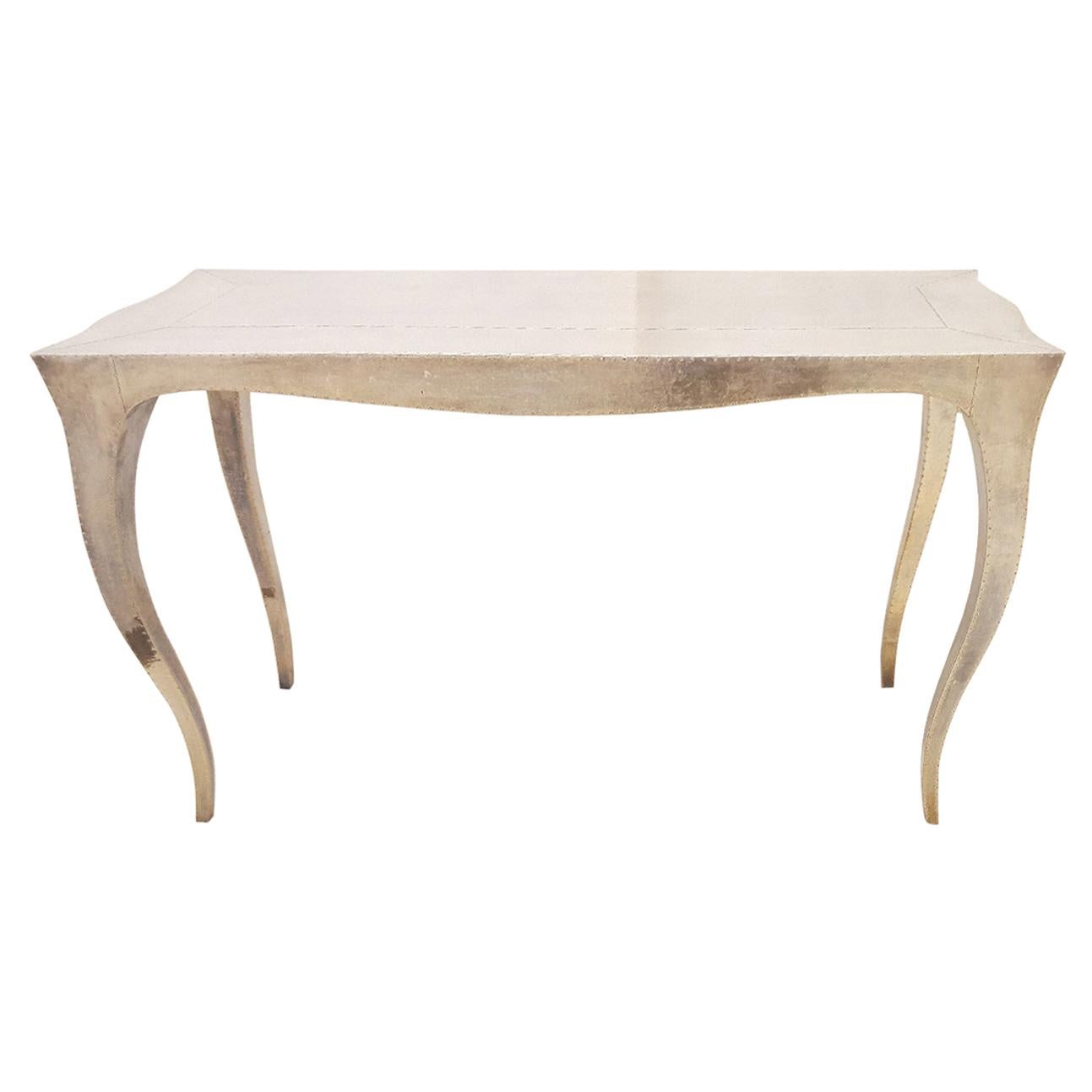 Louise Console Table in White Bronze by Paul Mathieu for Stephanie Odegard For Sale