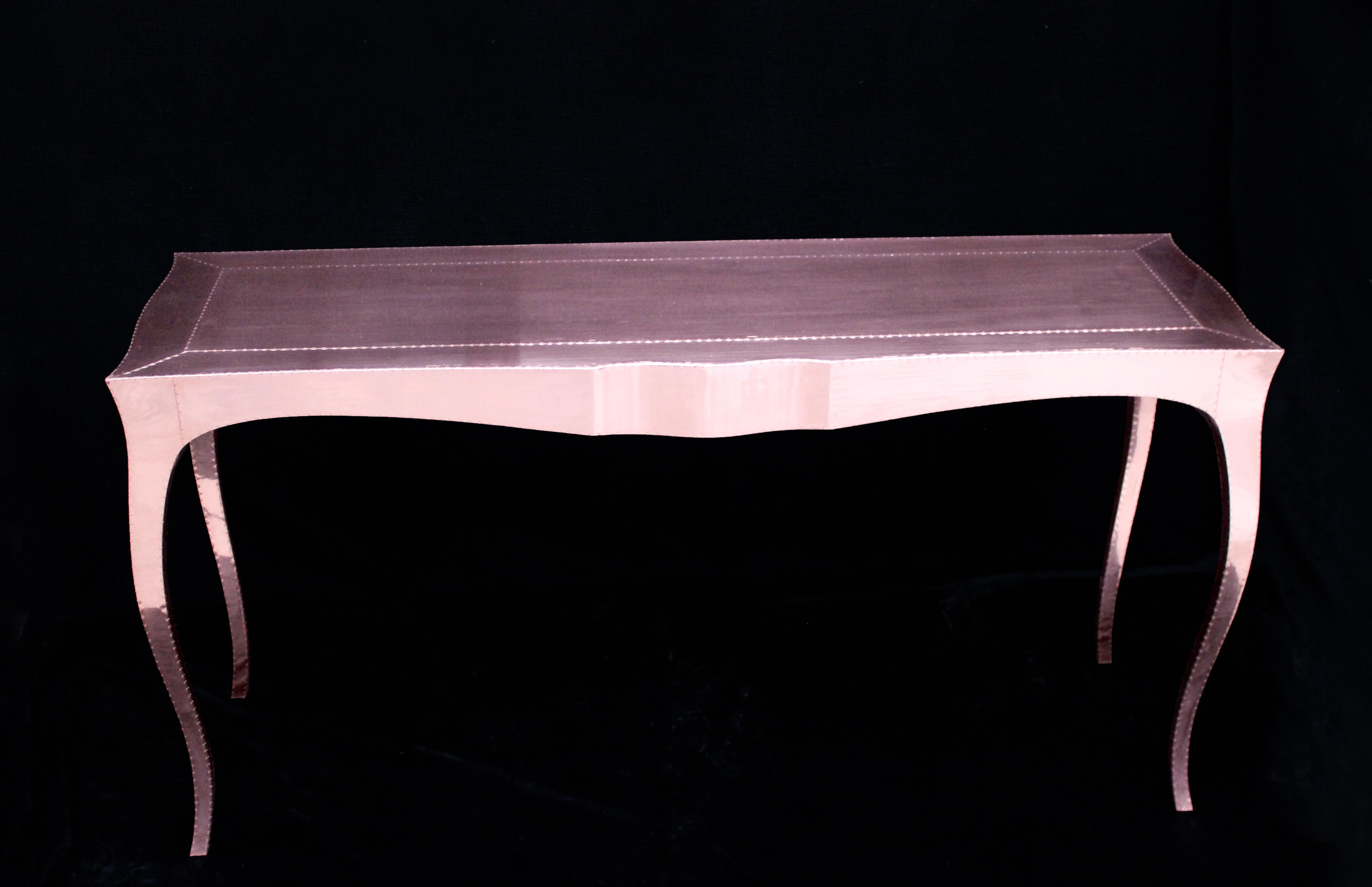 Metal Louise Console Table in Copper by Paul Mathieu for Stephanie Odegard For Sale
