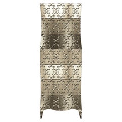 Louise Console  Wardrobes and armoires in  Mid. Hammered Brass by Paul Mathieu