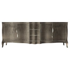 Louise Credenza Art Deco Bookcases in Fine Hammered Antique Bronze by P Mathieu
