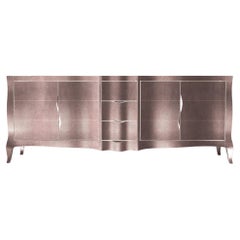 Louise Credenza Art Deco Buffets in Mid. Hammered Copper by Paul Mathieu
