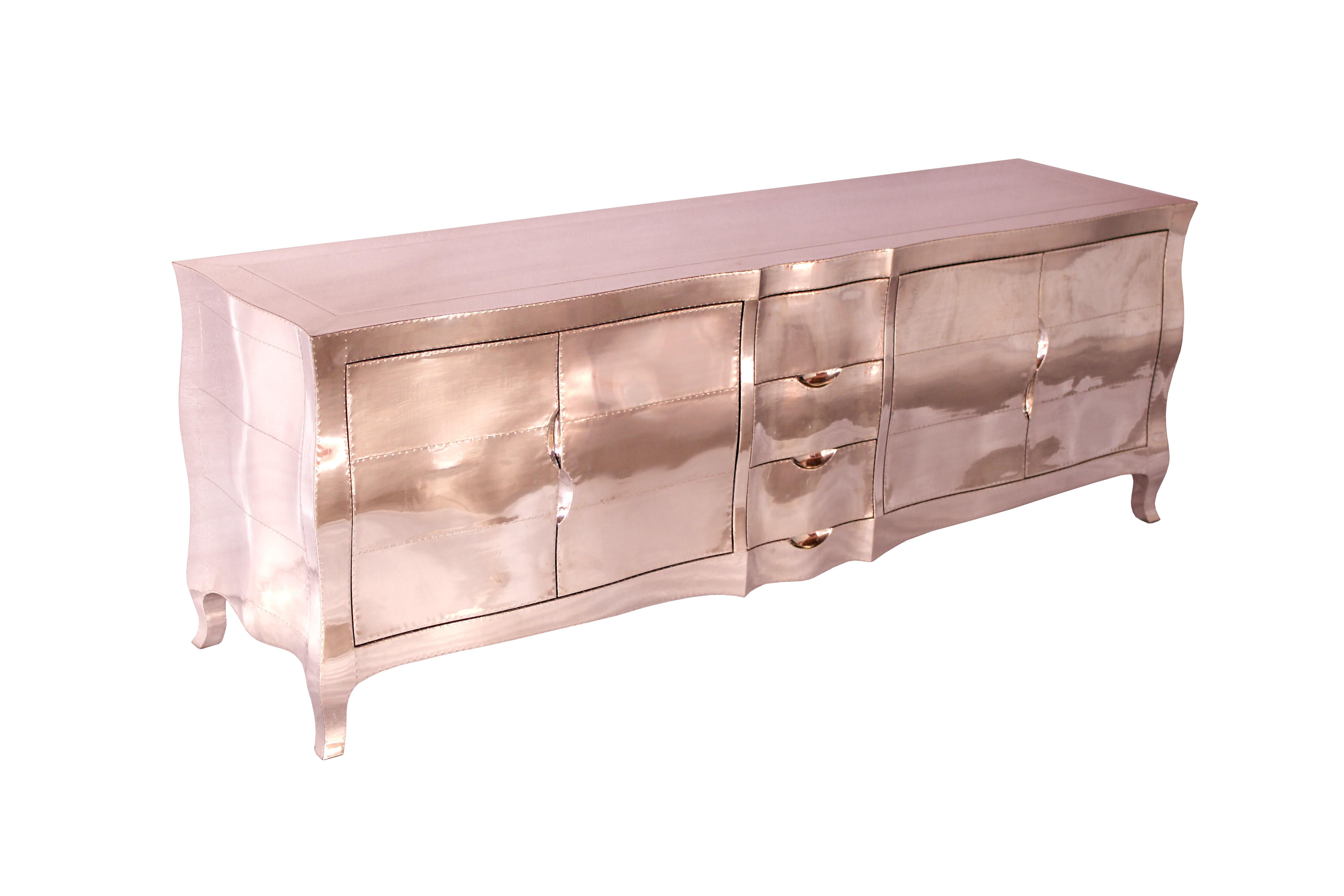 Hand-Carved Louise Credenza in Copper by Paul Mathieu for Stephanie Odegard For Sale