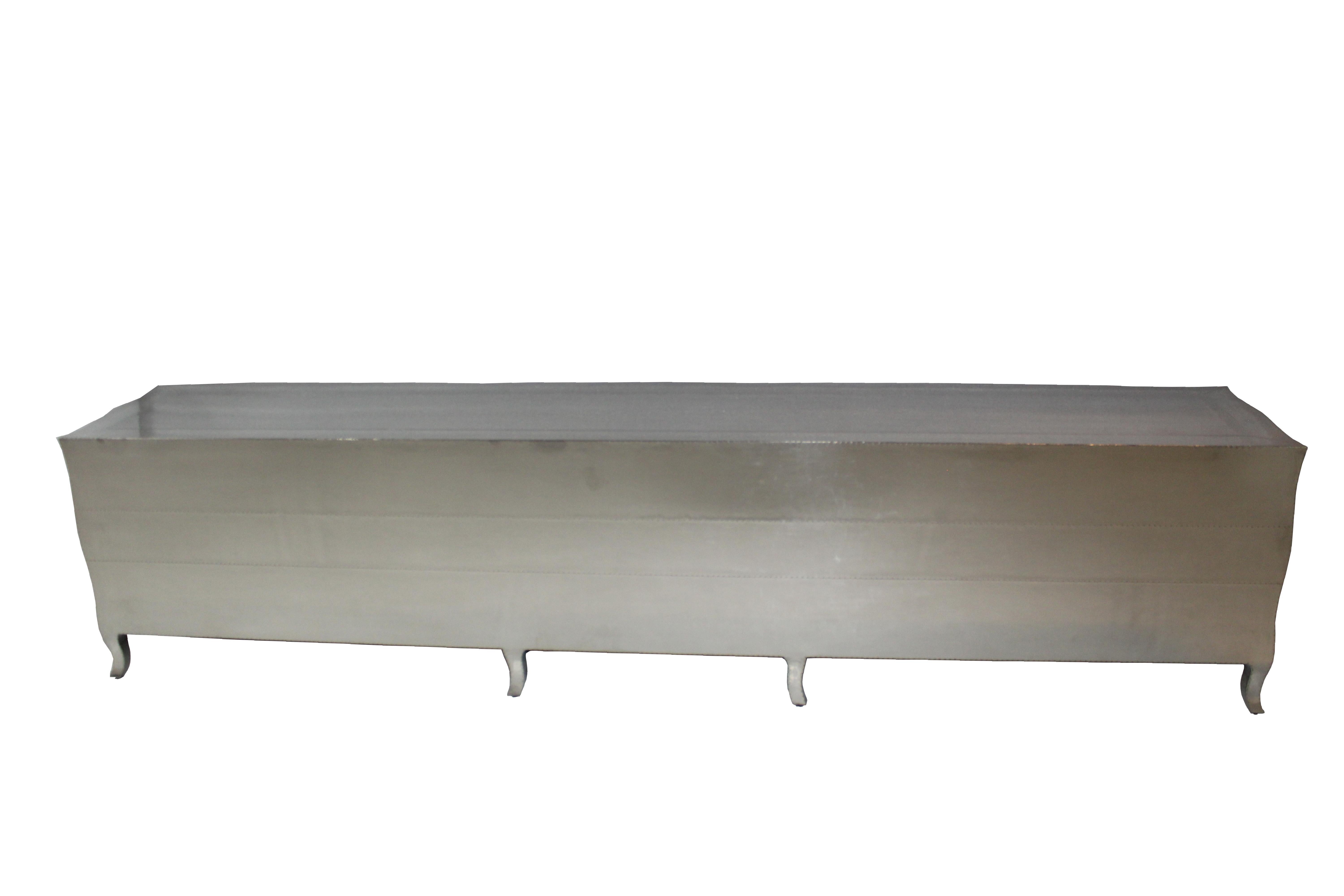 American Louise Credenza in White Bronze by  Paul Mathieu for Stephanie Odegard For Sale