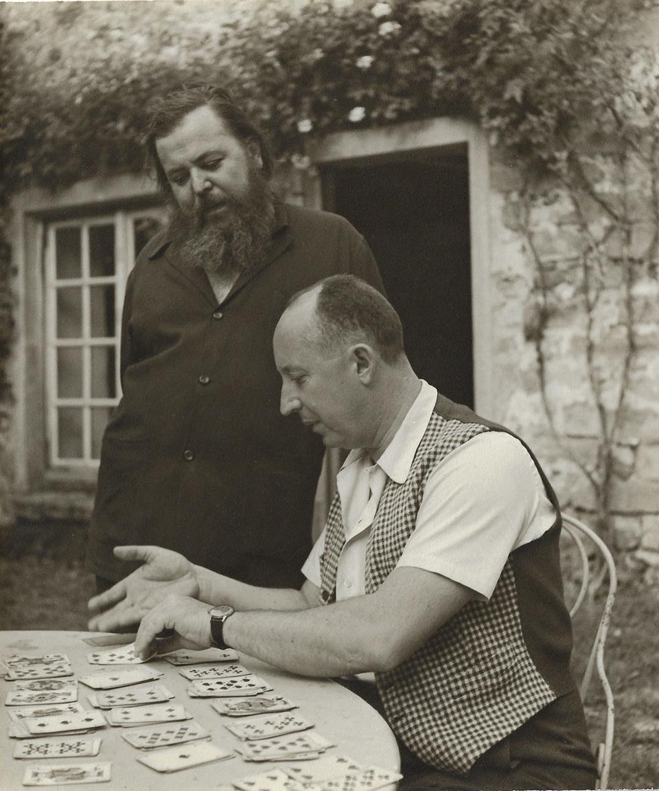 Black and White Photograph Louise Dahl-Wolfe - Christian Dior et Christian Berard, Dior's Millhouse Outside Paris
