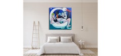Oil Painting on Canvas, Figurative Art, Swain Painting, Water Painting