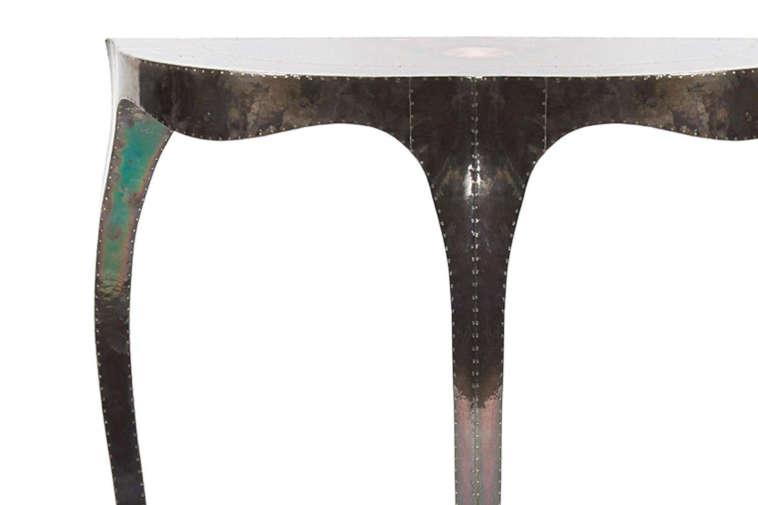 American Louise Demi Console Table in White Bronze by Paul Mathieu for Stephanie Odegard For Sale