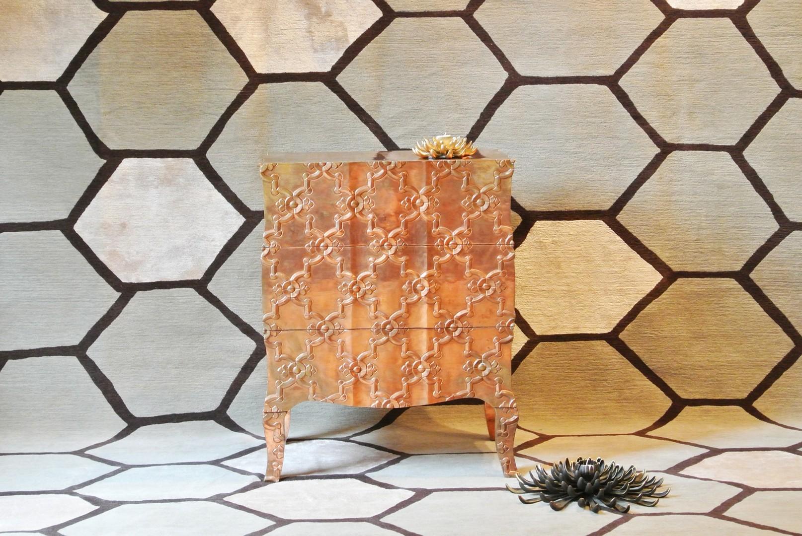 Contemporary Louise Demi Semainier in Copper by Paul Mathieu for Stephanie Odegard For Sale