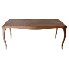 Louise Dining Table in Brass Over Teak by Paul Mathieu for Stephanie Odegard