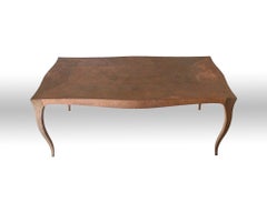 Louise Dining Table in Copper Over Teak by Paul Mathieu for Stephanie Odegard
