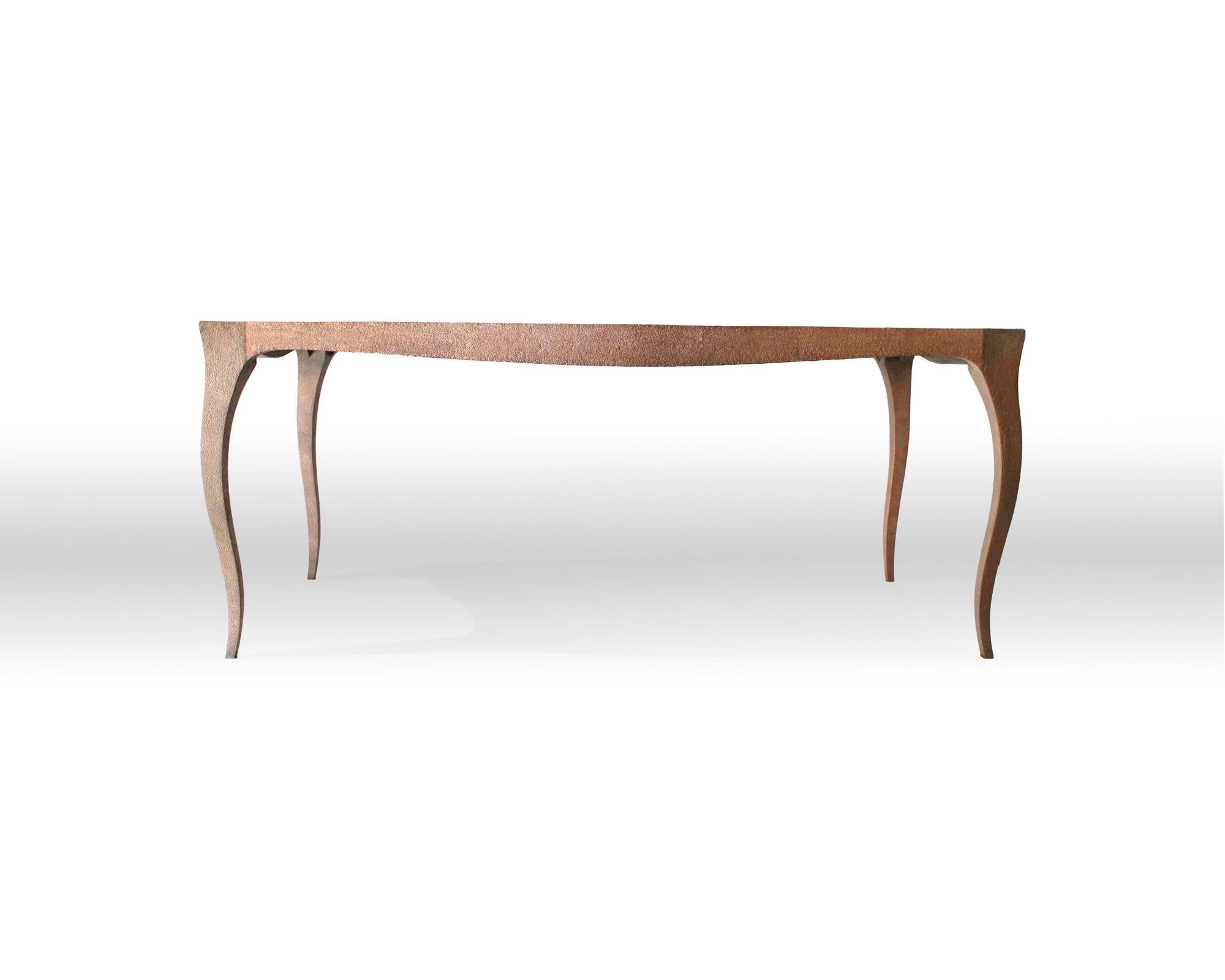 Louise Dining Table in Copper Over Teak by Paul Mathieu for Stephanie Odegard In New Condition For Sale In New York, NY