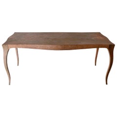 Louise Dining Table in Copper Over Teak by Paul Mathieu for Stephanie Odegard