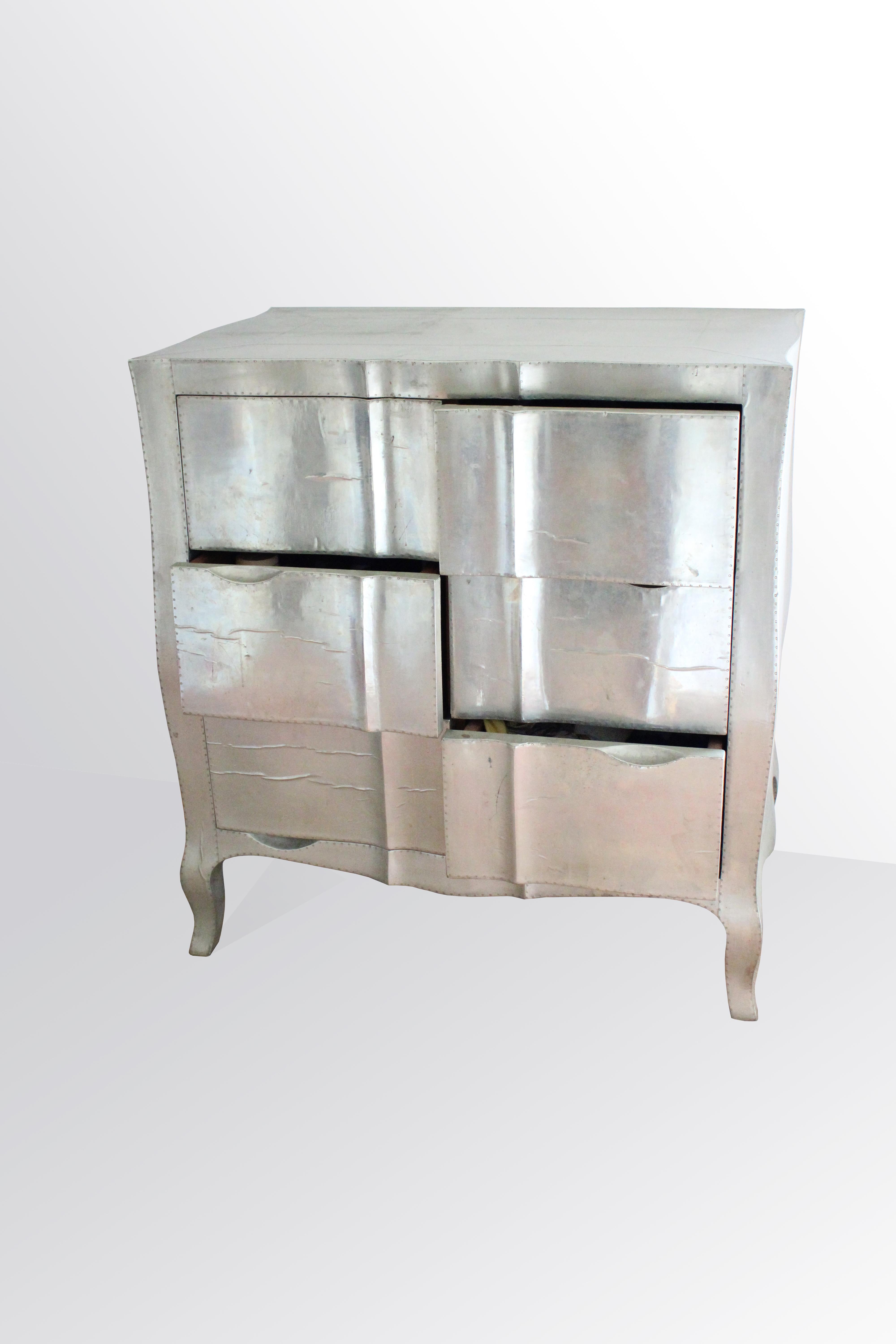 Hand-Carved Louise Dresser in White Bronze Over Teak by Paul Mathieu for Stephanie Odegard For Sale
