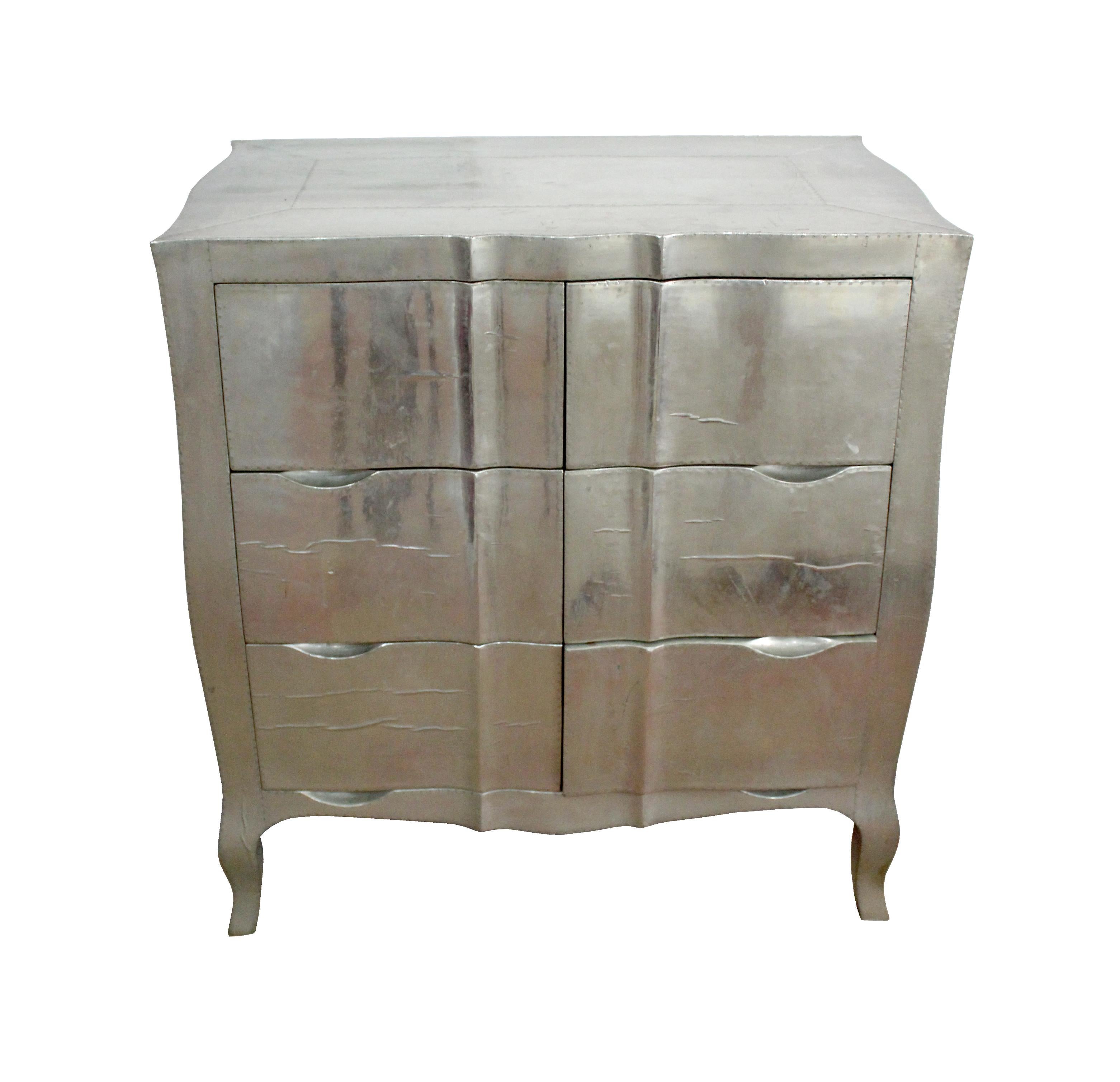 Contemporary Louise Dresser in White Bronze Over Teak by Paul Mathieu for Stephanie Odegard For Sale