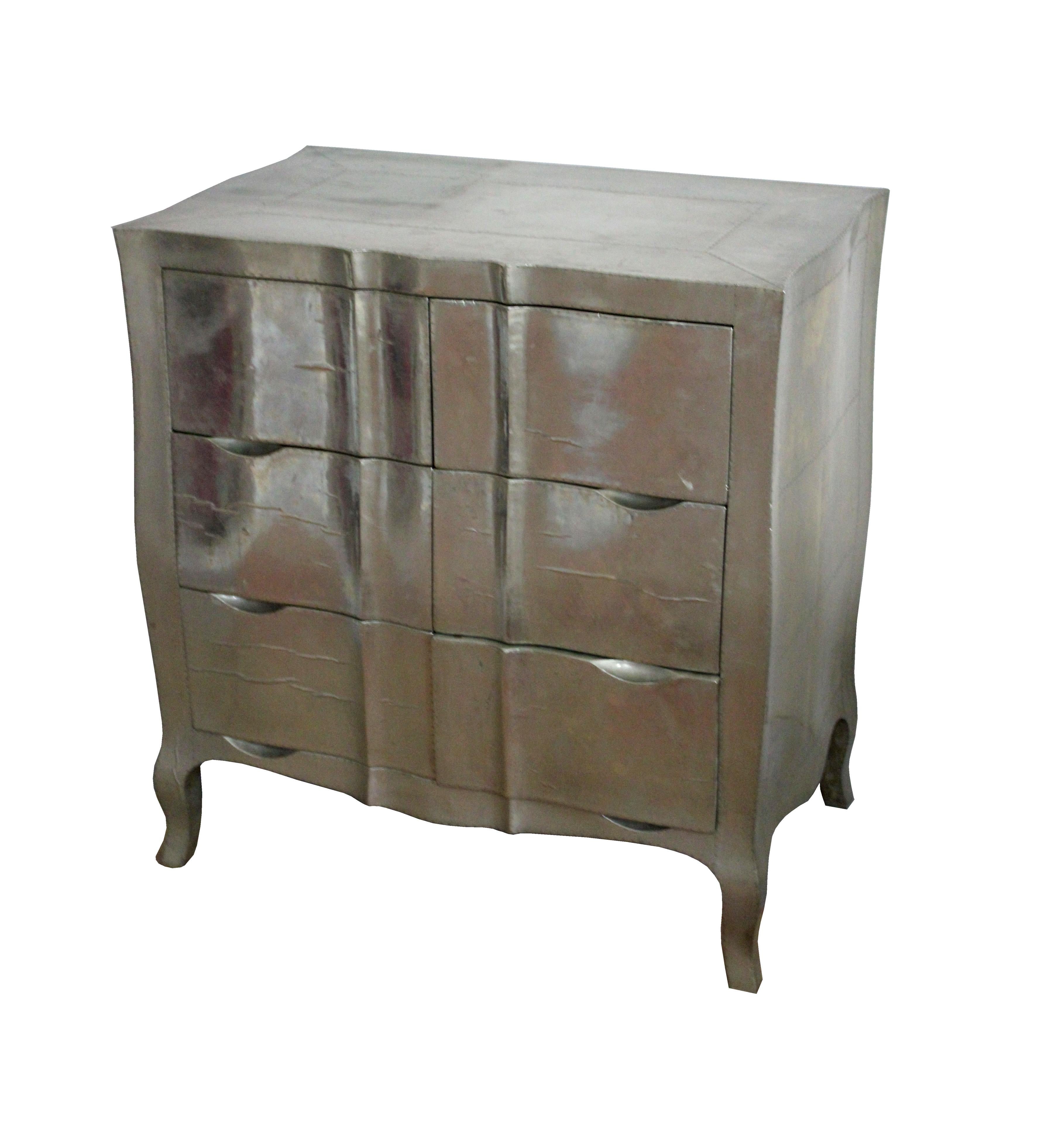 Metal Louise Dresser in White Bronze Over Teak by Paul Mathieu for Stephanie Odegard For Sale