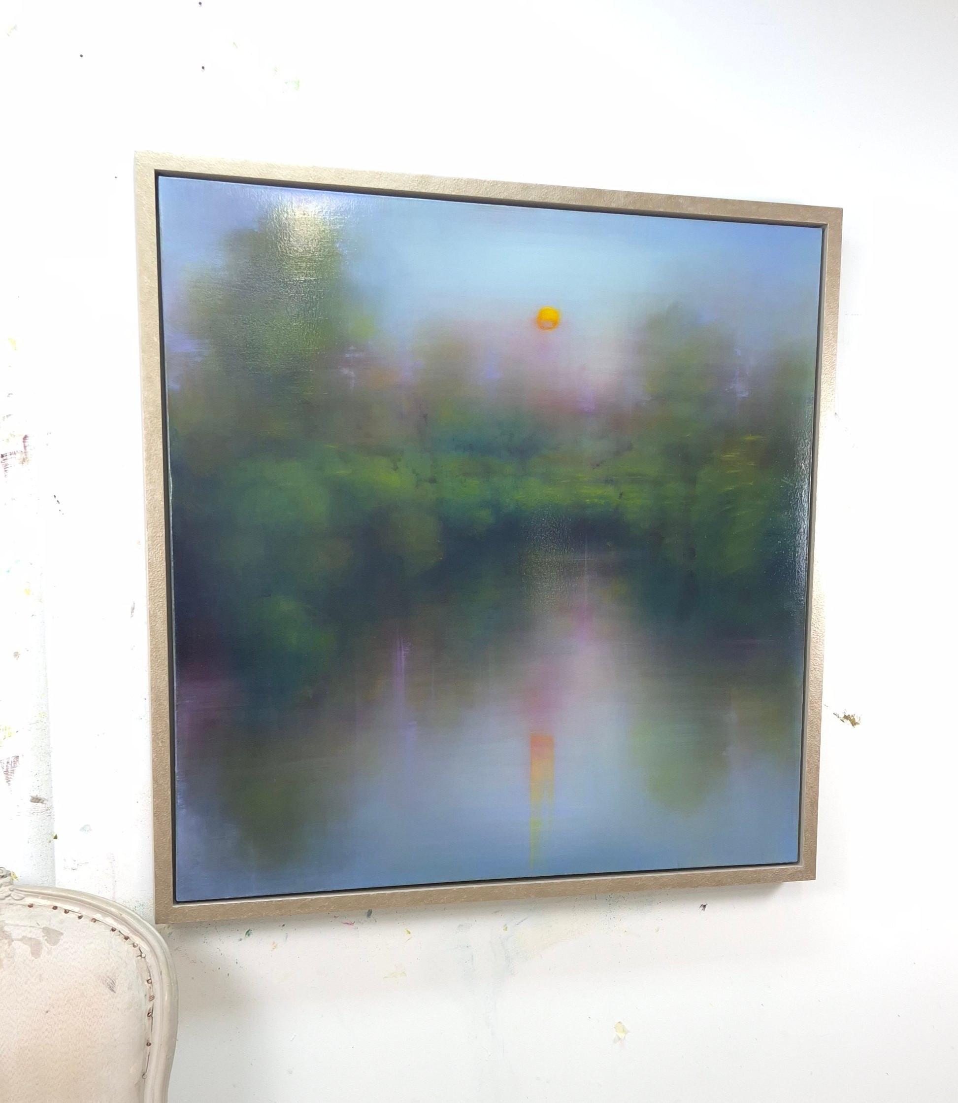 My interest is to convey elements of the classical arcadian landscape paintings of the 17th and 18th century, inviting the viewer to reflect again at the sublime landscape of the past, in relation to the negative impact of human’s activity on the