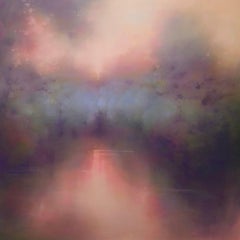 Elysian Light, original painting, landscape, abstract, oil paint