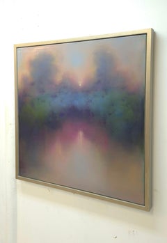 Spring Morning, original painting, landscape, abstract, oil paint