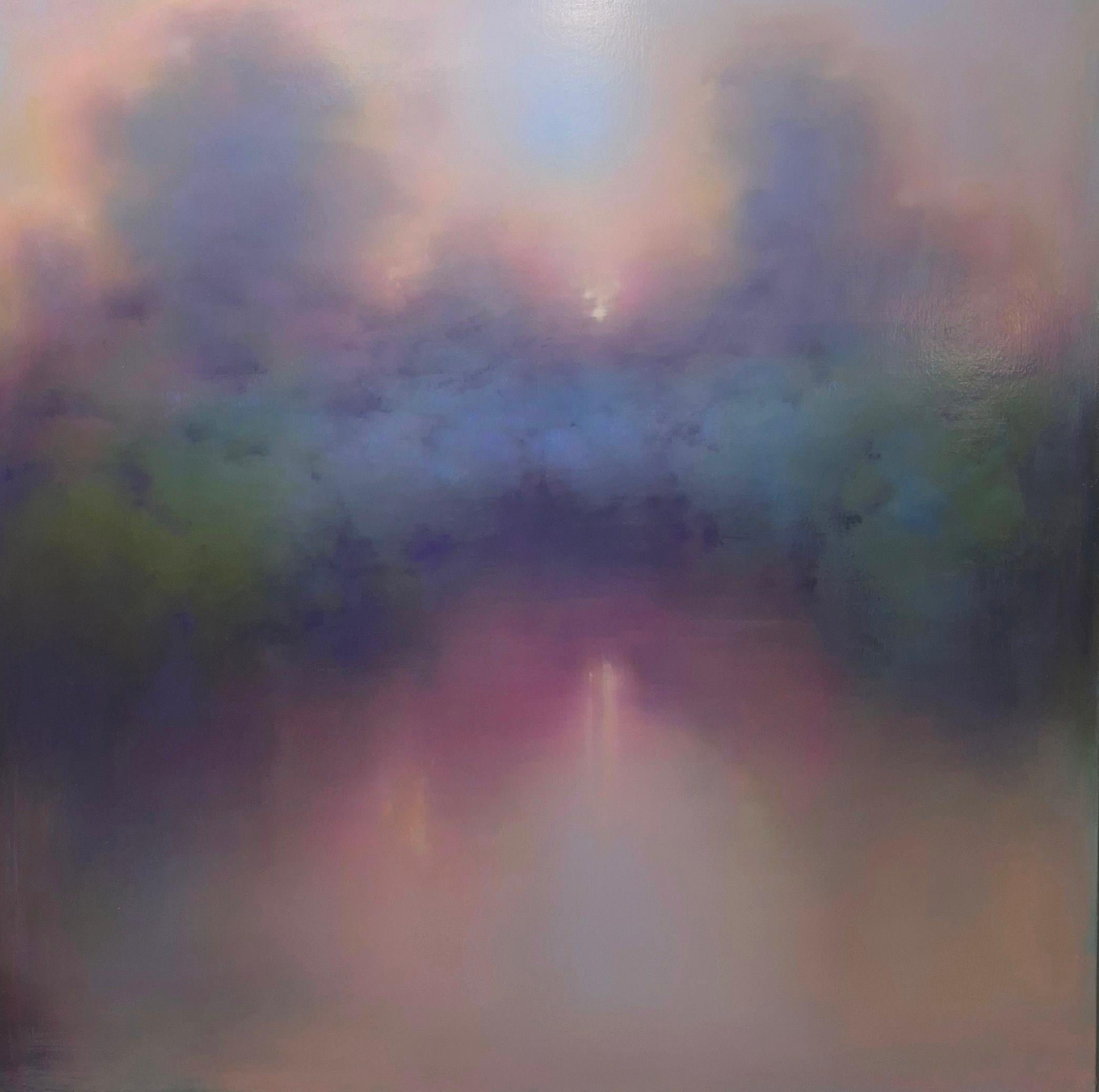 Spring Morning, original painting, landscape, abstract, oil paint