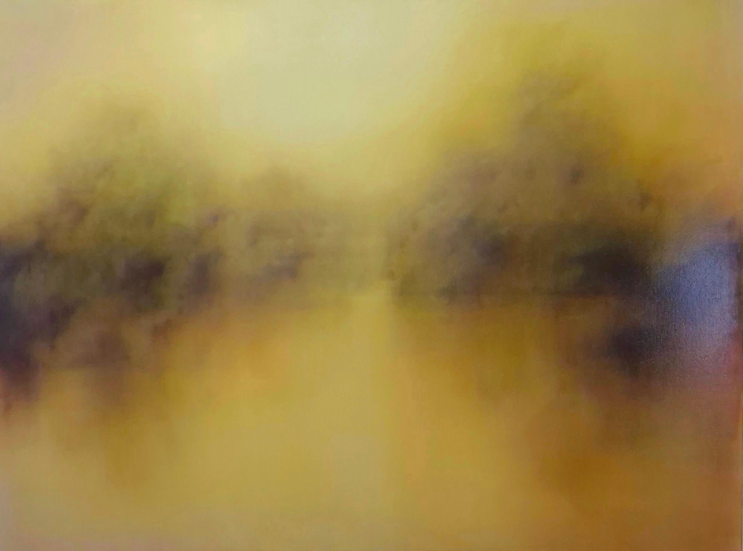 Traced Memories, original painting, landscape, abstract, oil paint