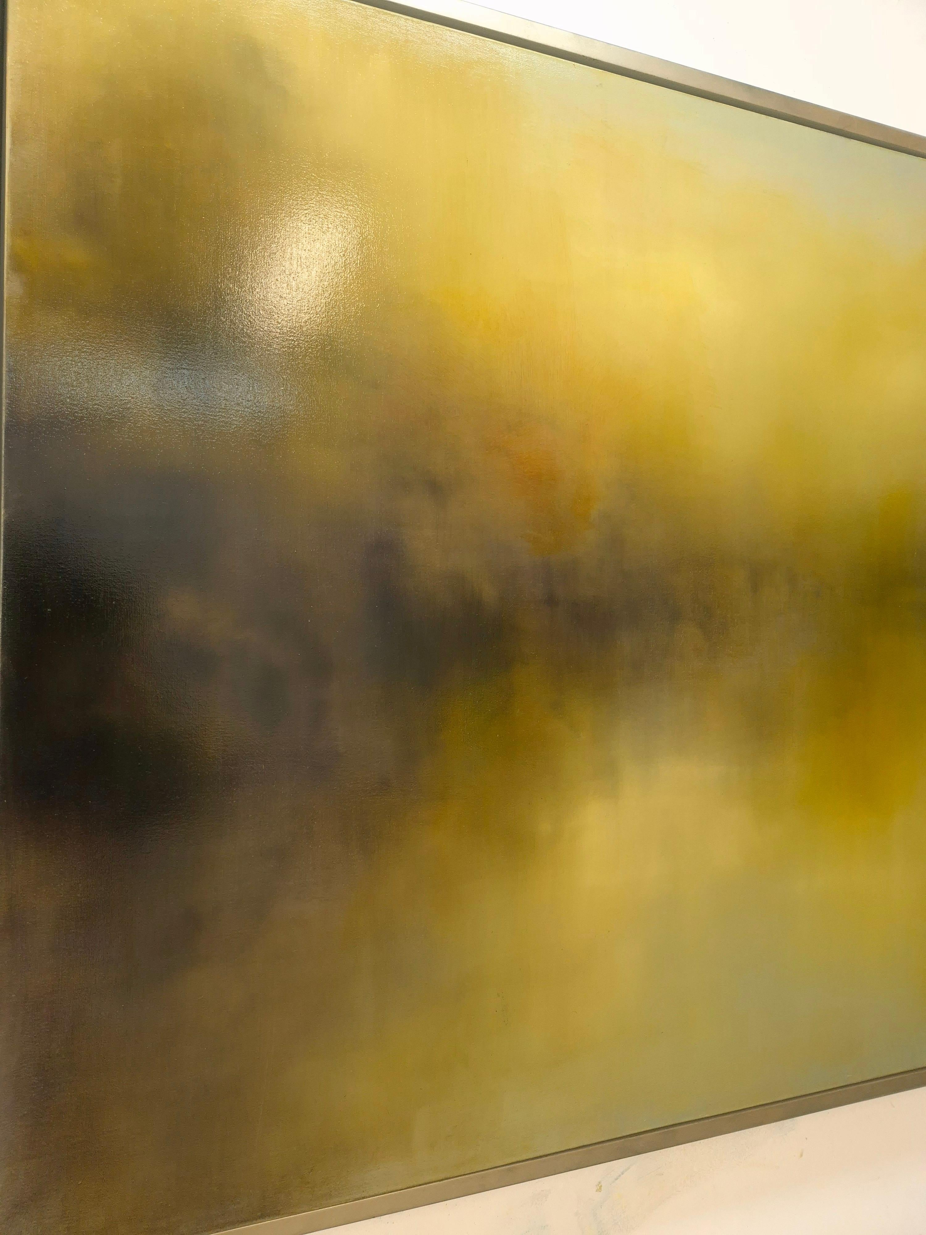 Silenzio tracciato - Landscape Painting Marrone di Louise Fairchild