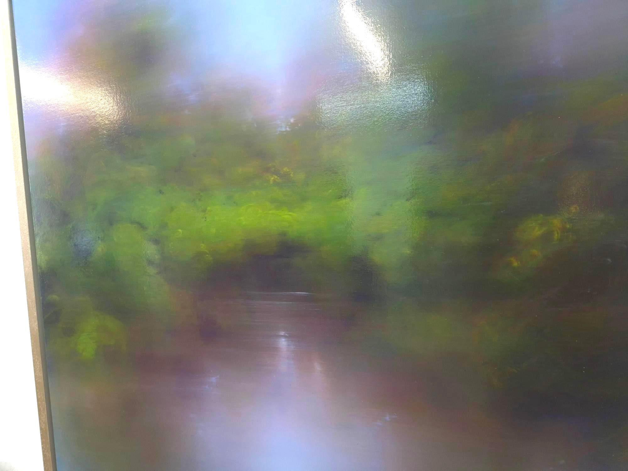 Mon intérêt est de transmettre des éléments des peintures classiques de paysages arcadiens des XVIIe et XVIIIe siècles, en invitant le spectateur à réfléchir à nouveau aux paysages sublimes du passé, en relation avec l'impact négatif de l'activité