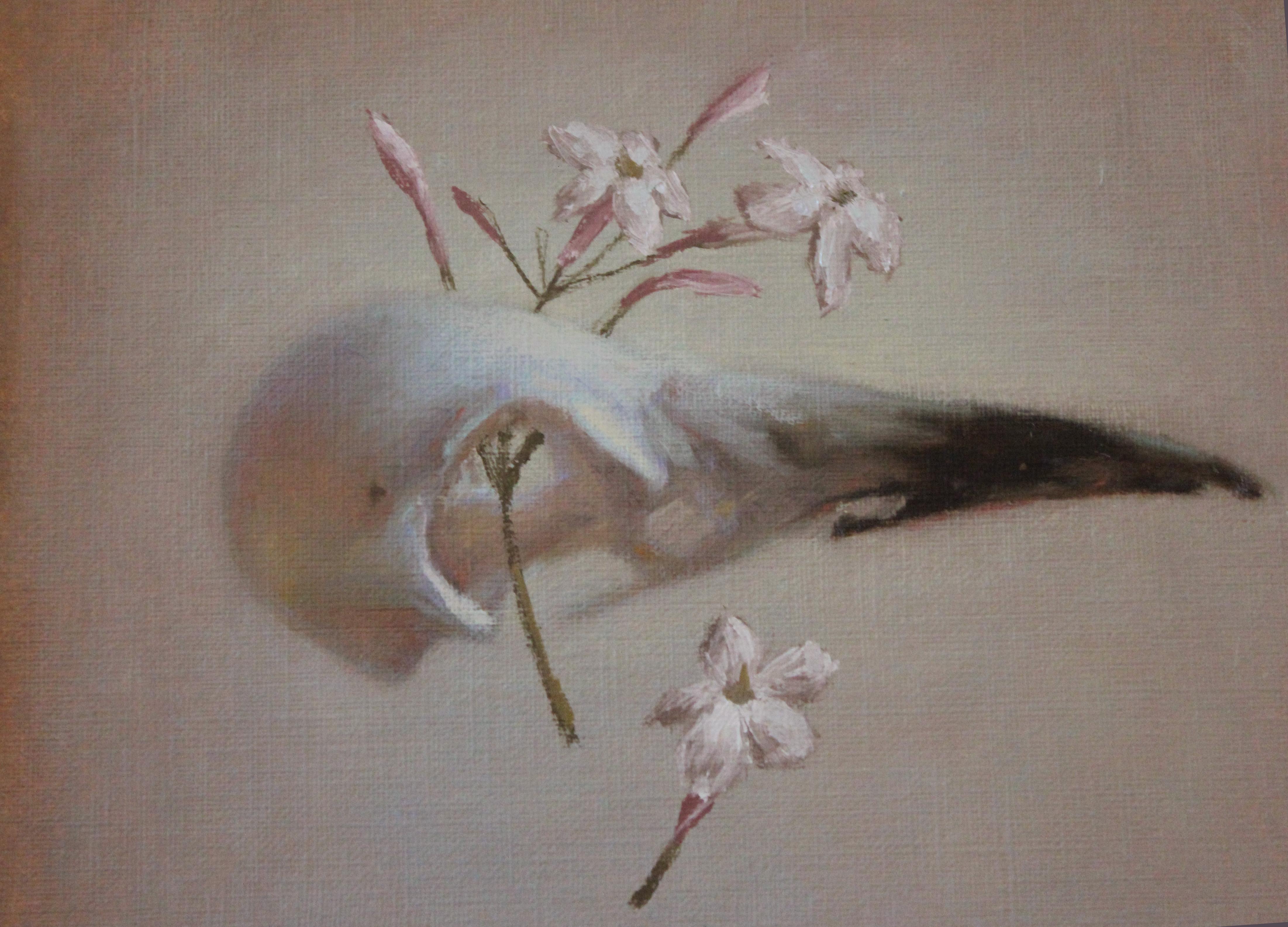 The Magpie's Tale  - Painting by Louise Feneley