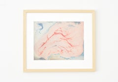 "Cosmogramme" Louise Janin, Unique Painting, Woman Abstract Symbolist, 1950s