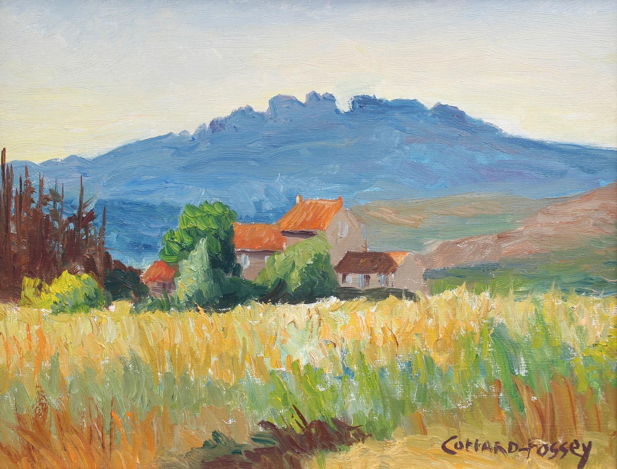 Louise-Jeanne Cottard-Fossey  Landscape Painting - Provençal Landscape