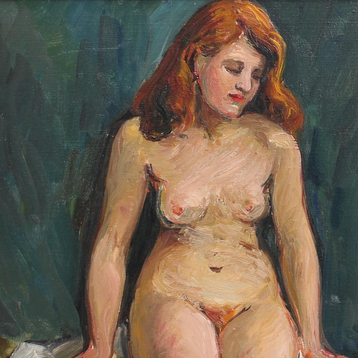 Portrait of Nude Redhead 1