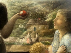 On the Balcony  - American Scene Female Artist