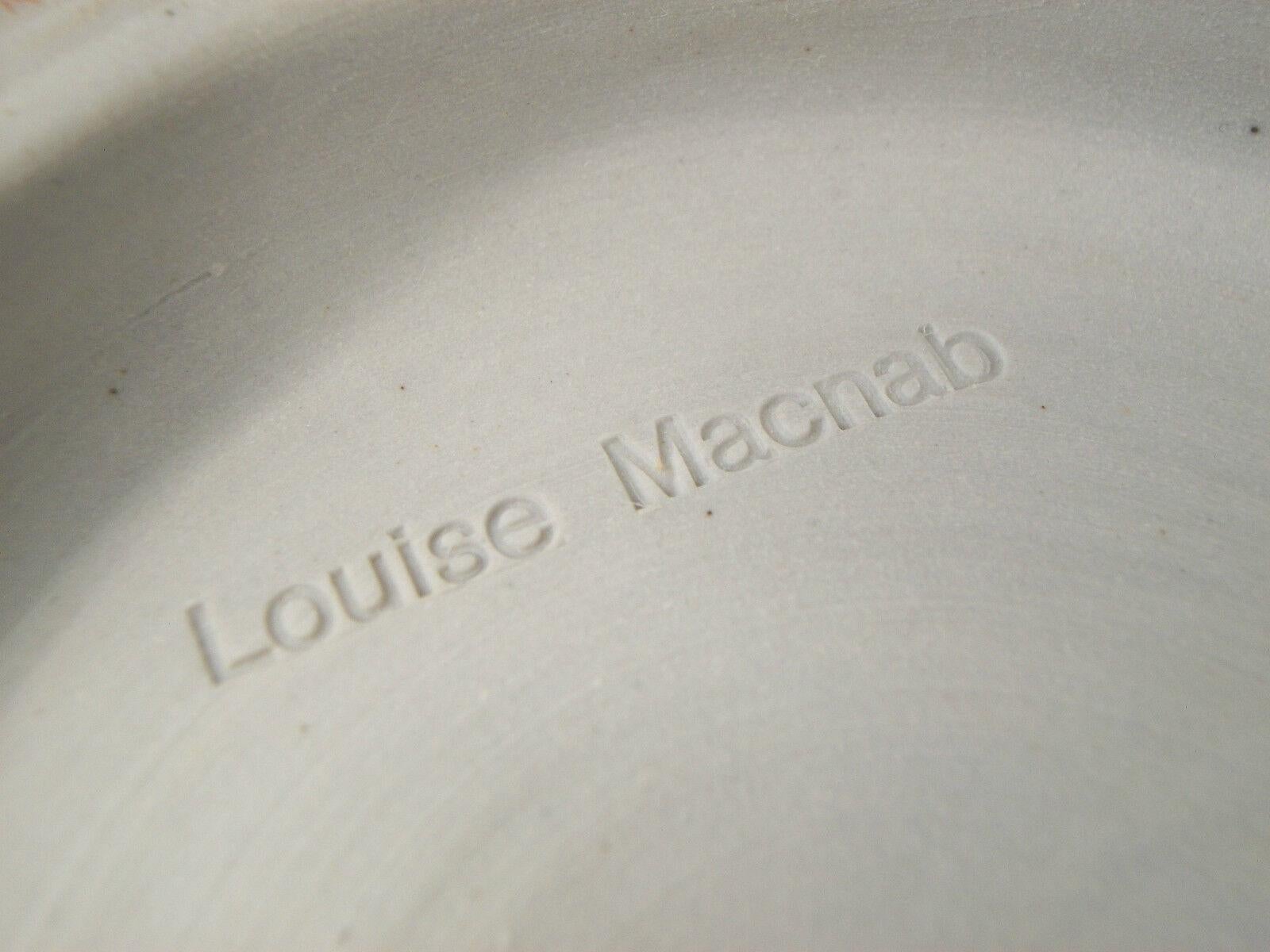 Louise Macnab, Large Studio Pottery Bowl, Splash Decorated, Canada, 20th C For Sale 2