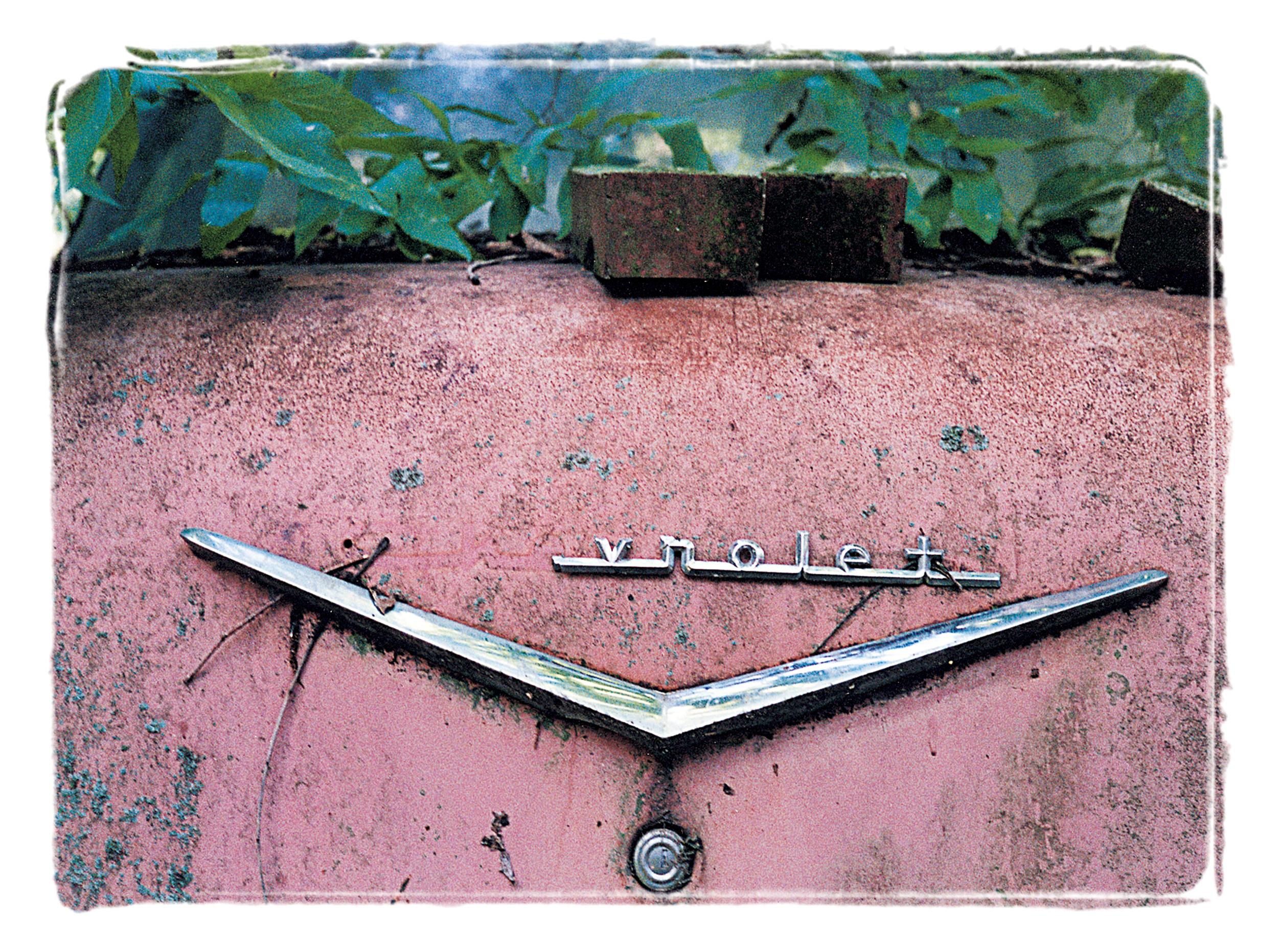 Louise Marler Landscape Print – C'est La Vie (aus der "Oil is History" Collection)(Oldtimer, Friedhof, Vintage)