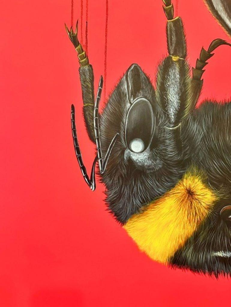 Afterglow - Animal Painting Rosso di Louise McNaught