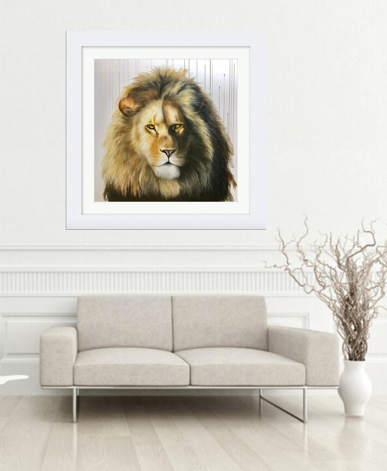 The King XL by Louise McNaught - Lion Animal Contemporary Limited edition Print 2