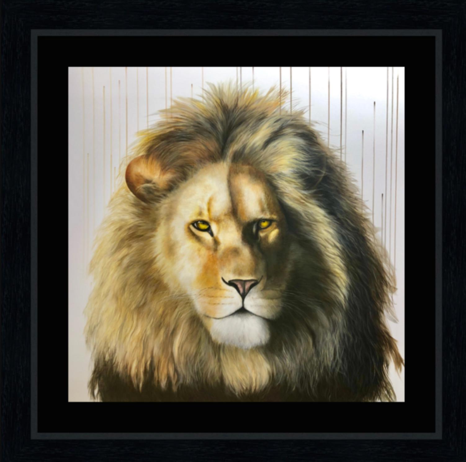 The King XL by Louise McNaught - Lion Animal Contemporary Limited edition Print 3