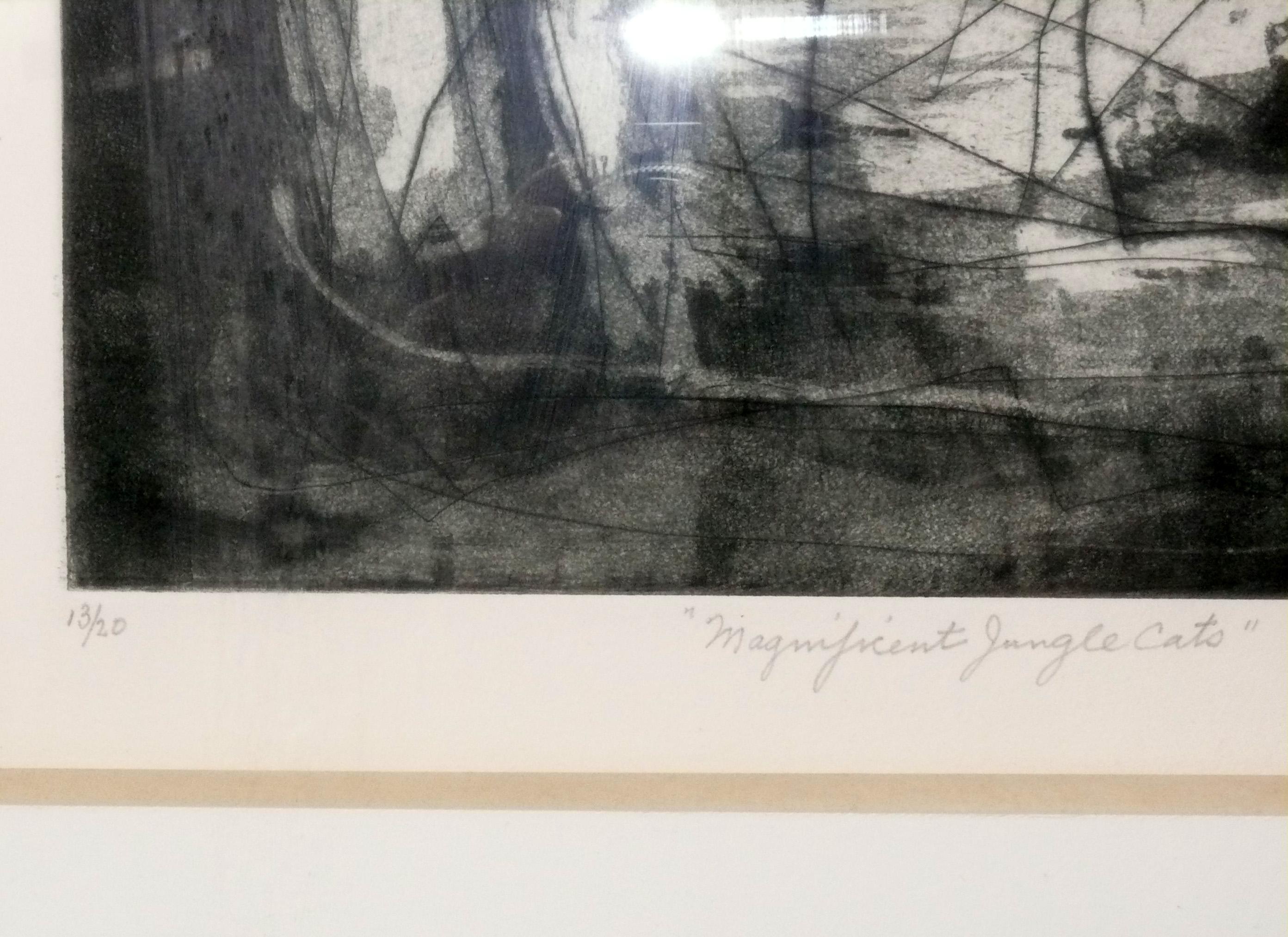 Américain Louise Nevelson Gravure au crayon signée et numérotée Pace Gallery 1965 Abstrait Moderne en vente