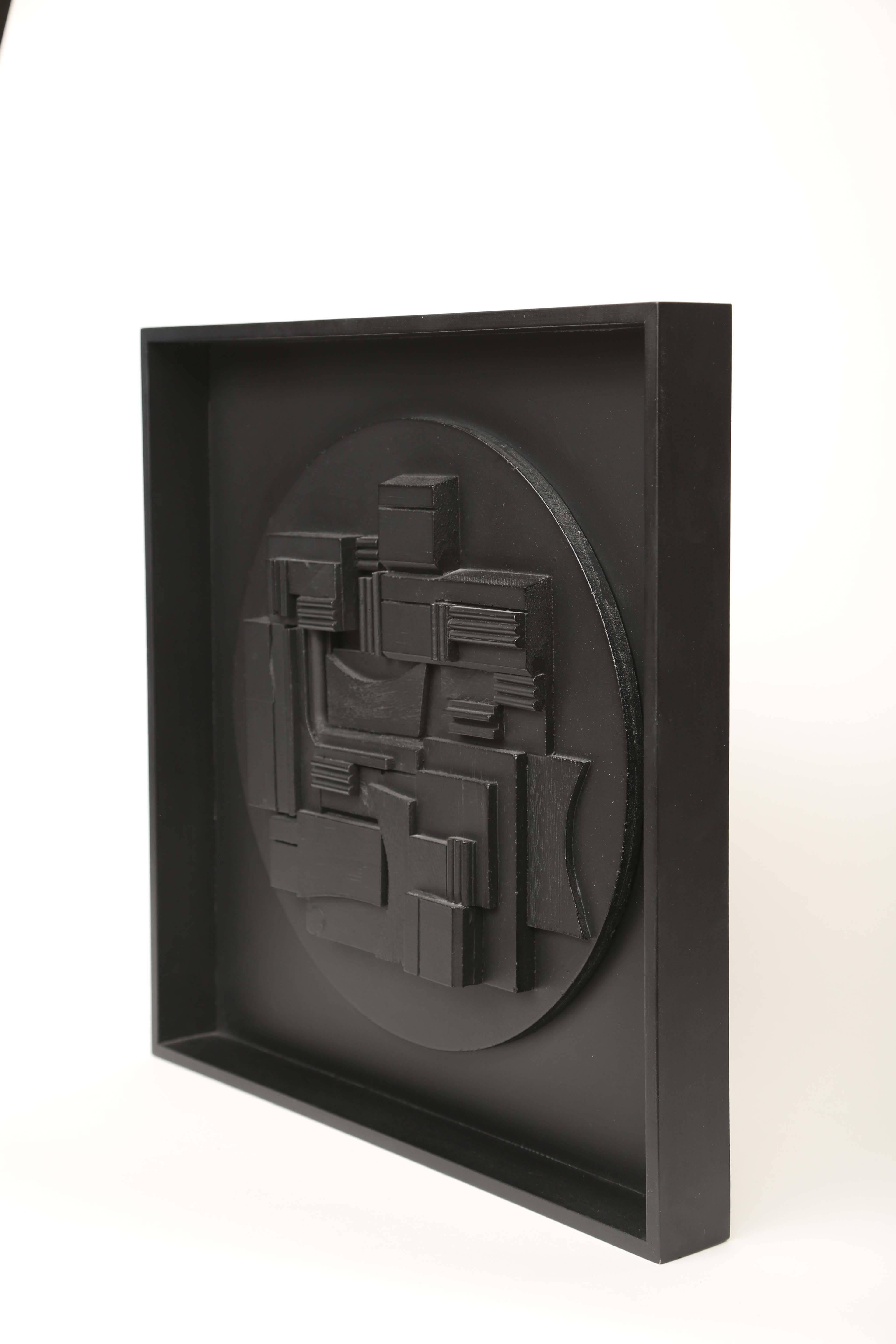 Louise Nevelson wall sculpture
