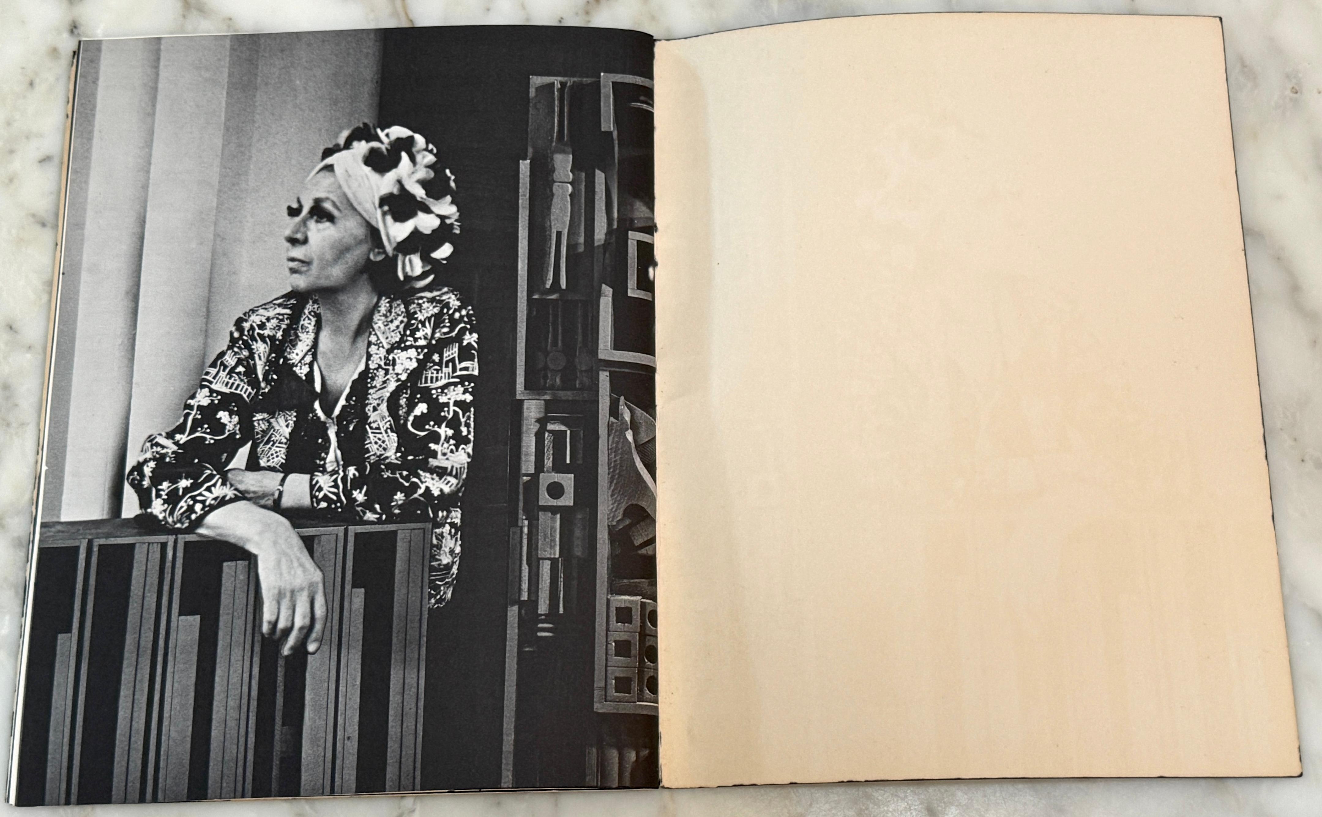 Paper Louise Nevelson Inscribed & Signed Pace Catalog & Print, Nightsphere-Light, 1969 For Sale