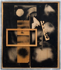 Sin título - Pintura en relieve con técnica mixta sobre panel de madera, 1974