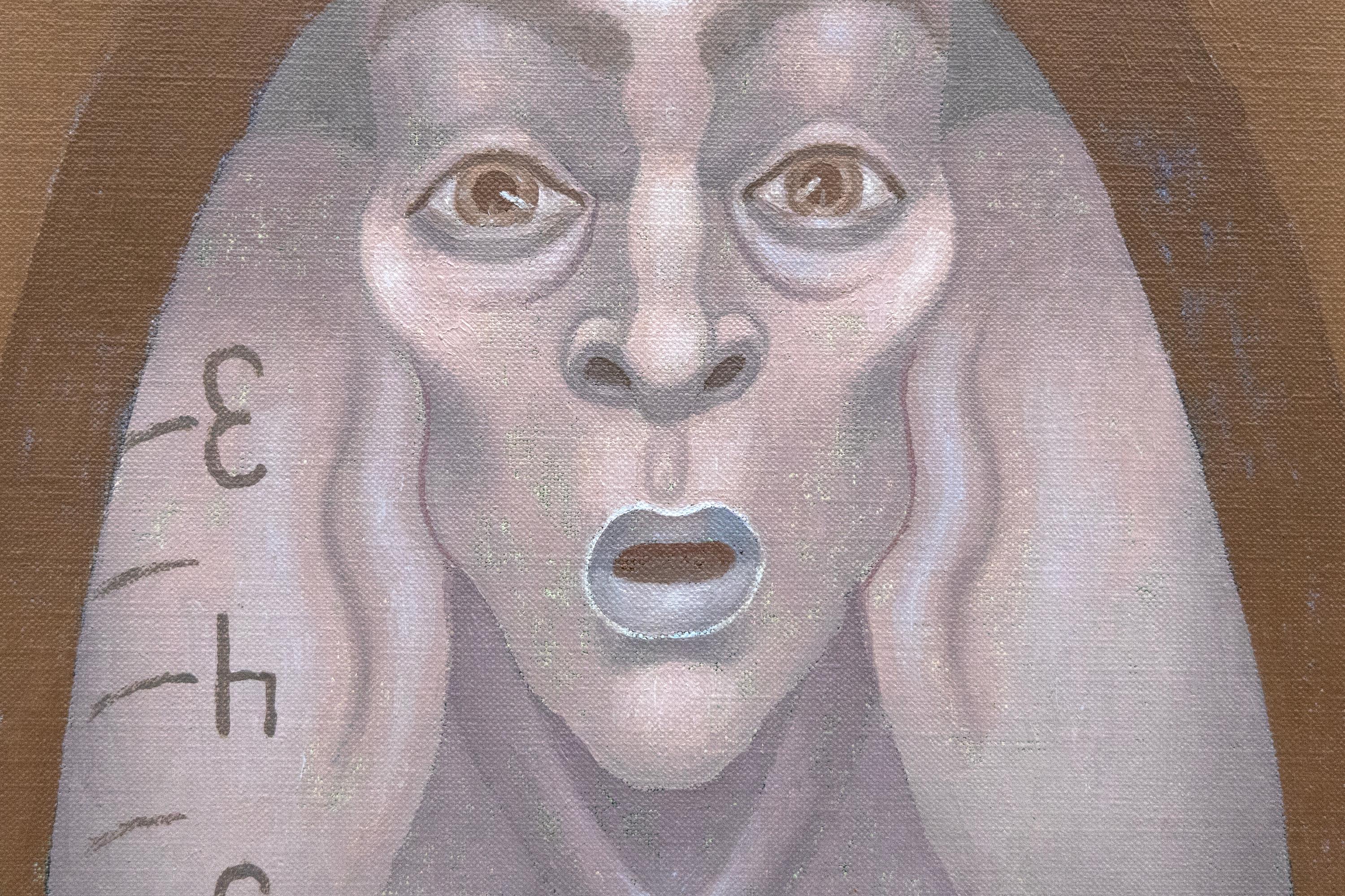 El hombre y el tiempo - Painting Surrealista de Irving Norman