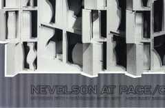 Nevelson 'At Pace Columbus Foil Print Hand Signed Vintage