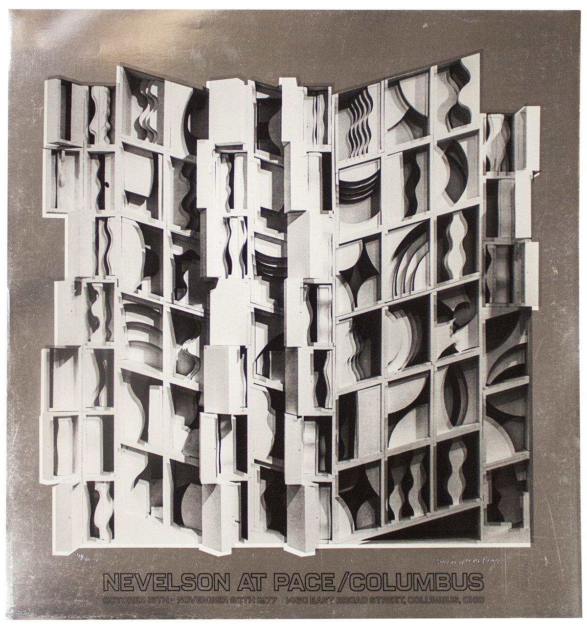 1977 After Louise Nevelson 'At Pace Columbus Foil Print