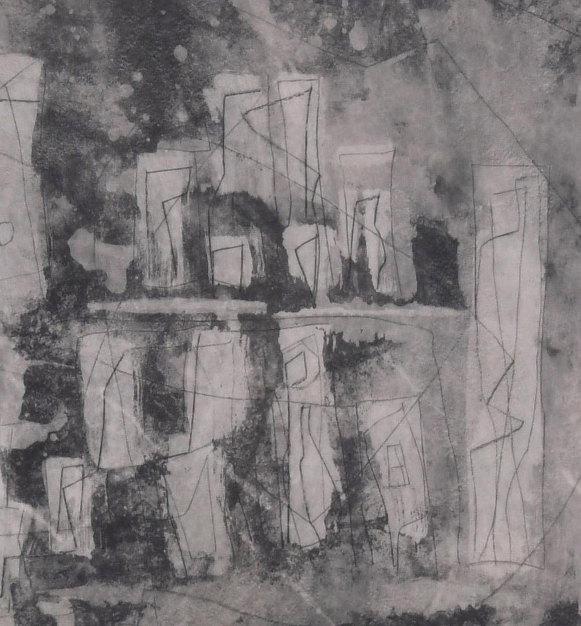 Ancient Landscape II (Ancient City) - Abstract Expressionist Print by Louise Nevelson