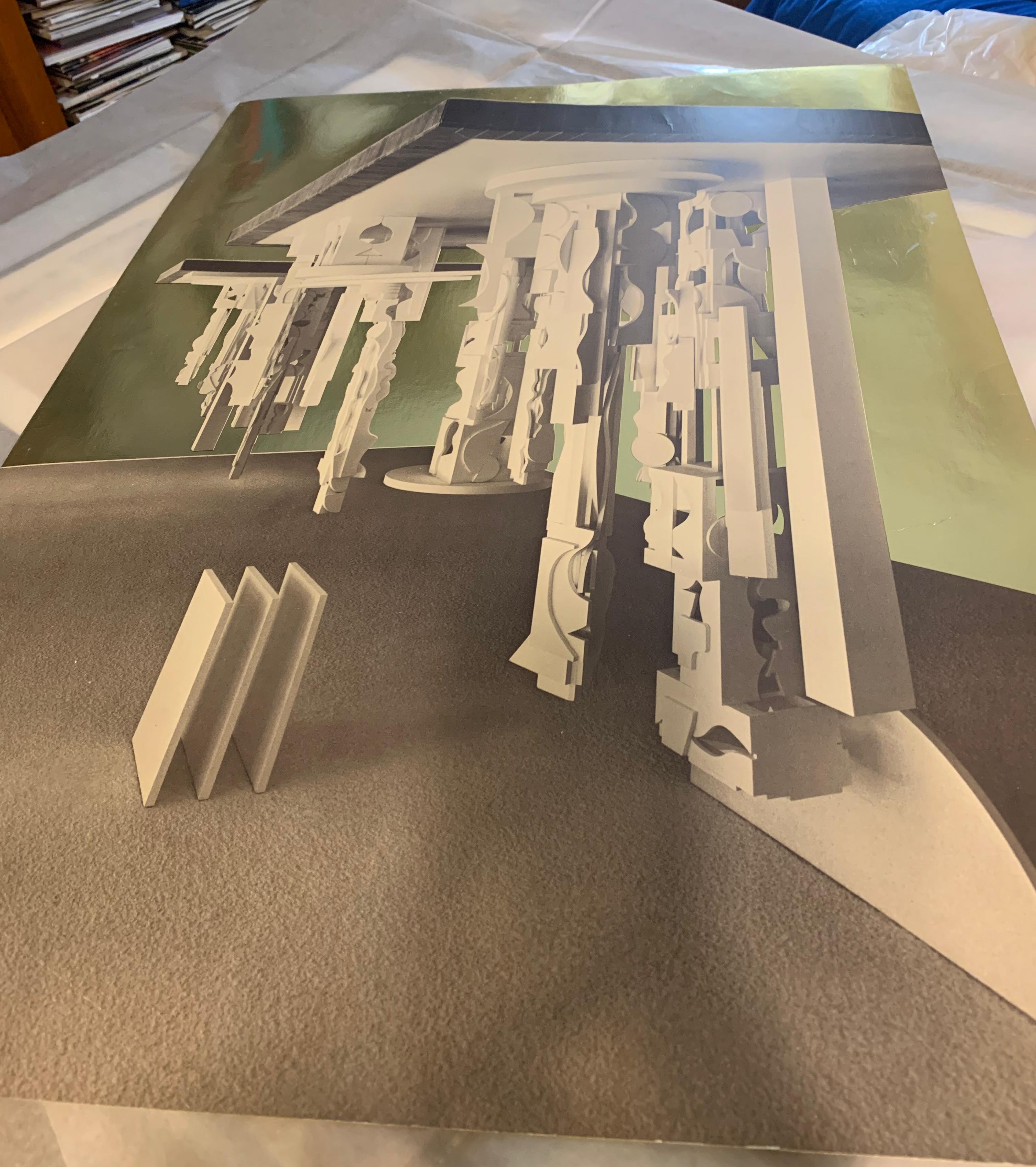 Amanecer del Bicentenario Litografía y lámina de oro, escultura de Louise Nevelson firmada/N en venta 6
