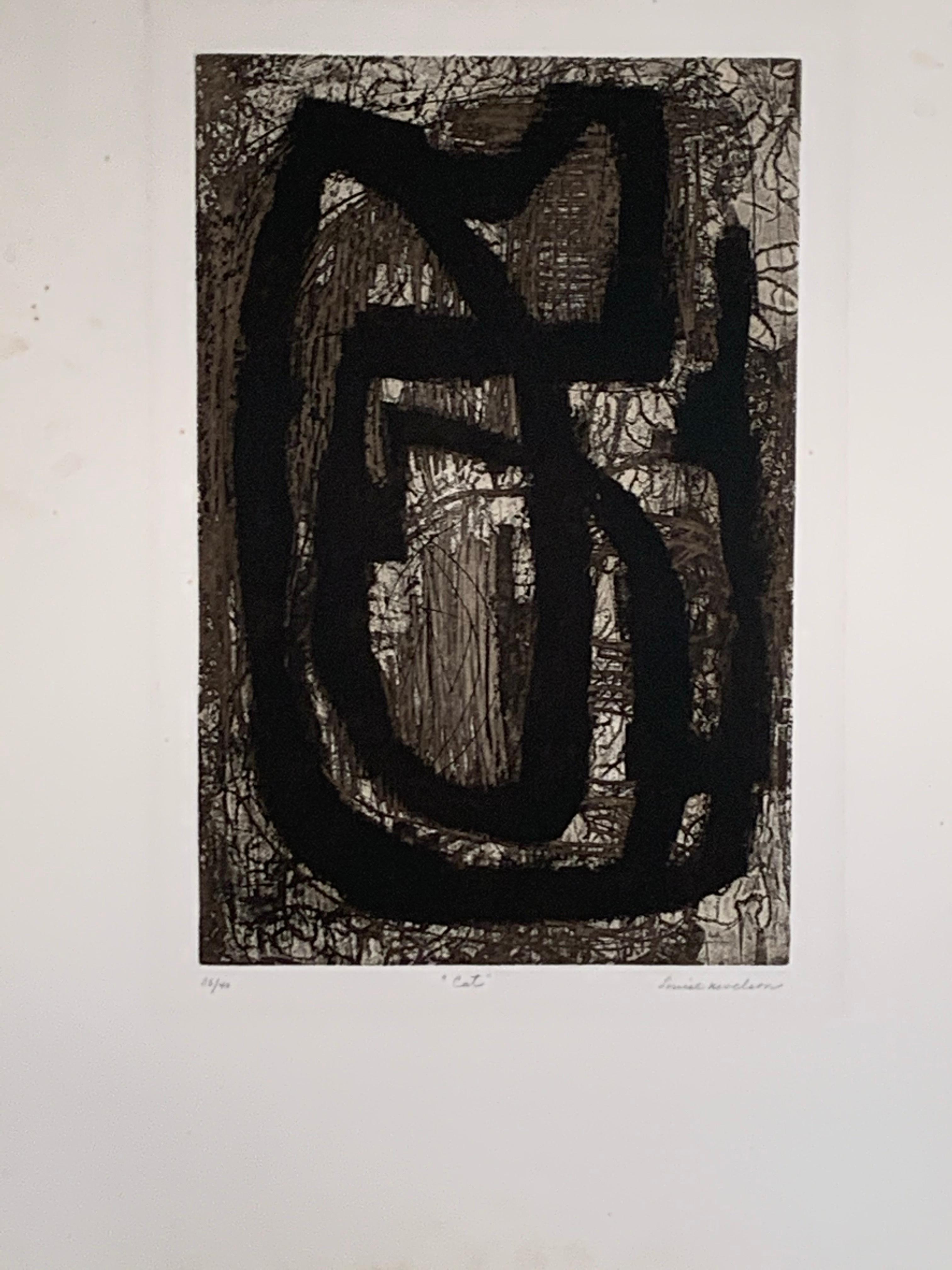 CAT - Print by Louise Nevelson