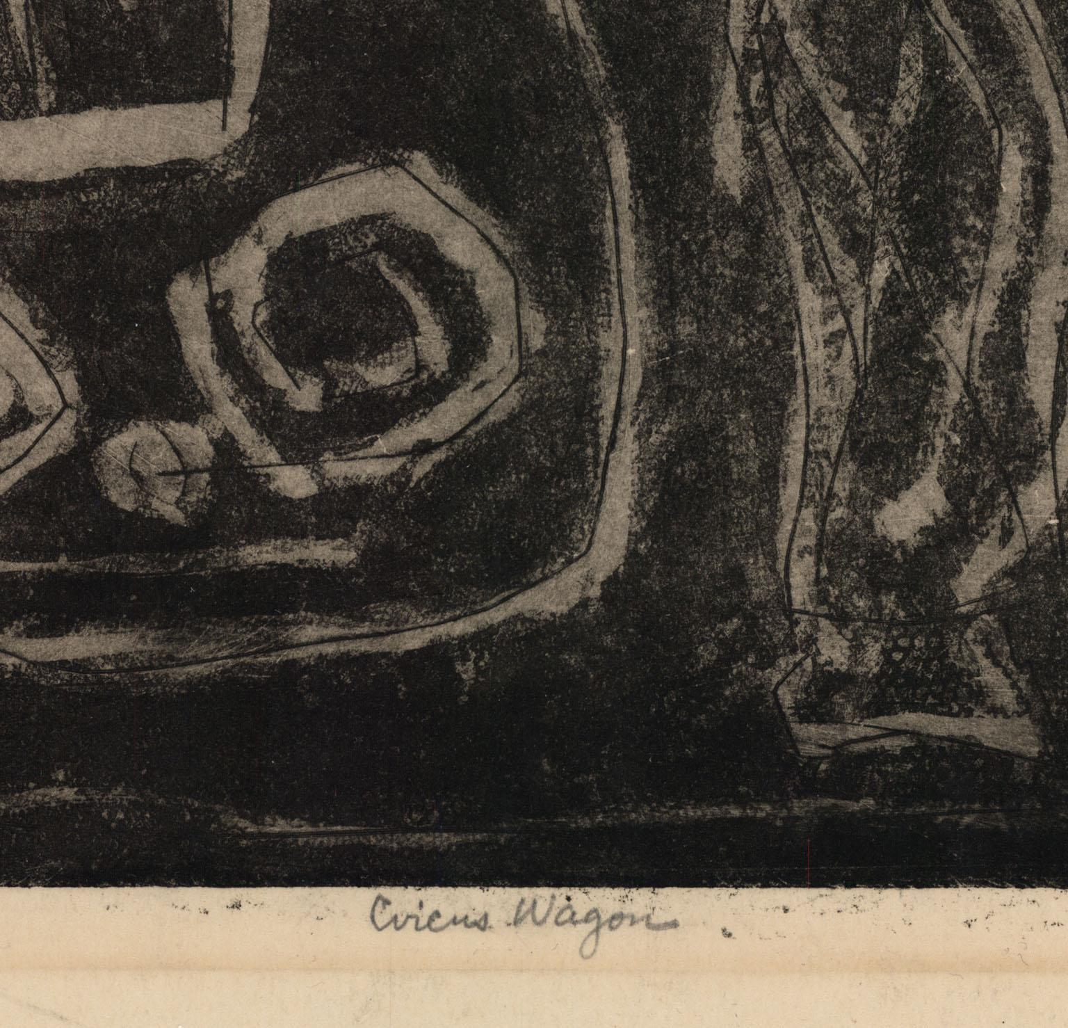 Wagon im Zirkusstil (Abstrakter Expressionismus), Print, von Louise Nevelson